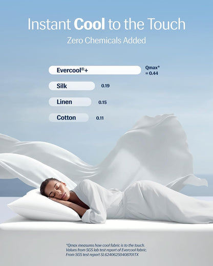 ® Evercool®+ Cooling Pillowcases for Hot Sleepers, Standard, 2PCS