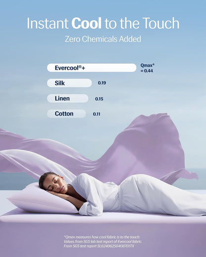 ® Evercool®+ Cooling Pillowcases for Hot Sleepers, Standard, 2PCS