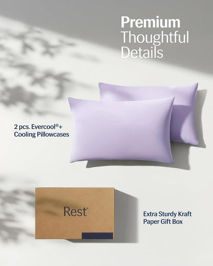 ® Evercool®+ Cooling Pillowcases for Hot Sleepers, Standard, 2PCS