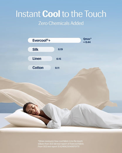® Evercool®+ Cooling Pillowcases for Hot Sleepers, Standard, 2PCS