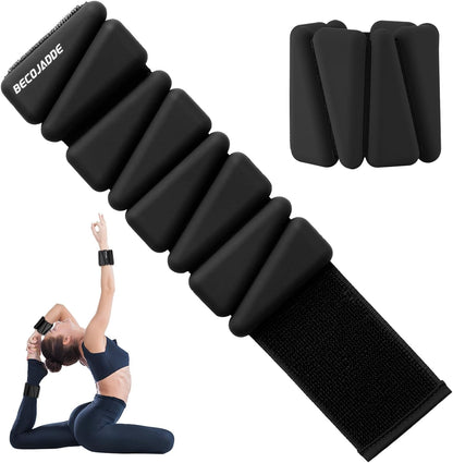 Ankle Weights Set of 2 (1 lb/2 lb/3 lb Each) Adjustable Wrist Weights for Women Men Wearable Arm Leg Weight for Pilates, Running, Walking, Workout, Yoga