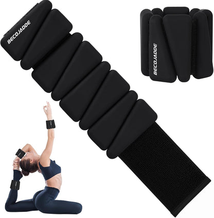 Ankle Weights Set of 2 (1 lb/2 lb/3 lb Each) Adjustable Wrist Weights for Women Men Wearable Arm Leg Weight for Pilates, Running, Walking, Workout, Yoga