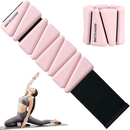 Ankle Weights Set of 2 (1 lb/2 lb/3 lb Each) Adjustable Wrist Weights for Women Men Wearable Arm Leg Weight for Pilates, Running, Walking, Workout, Yoga