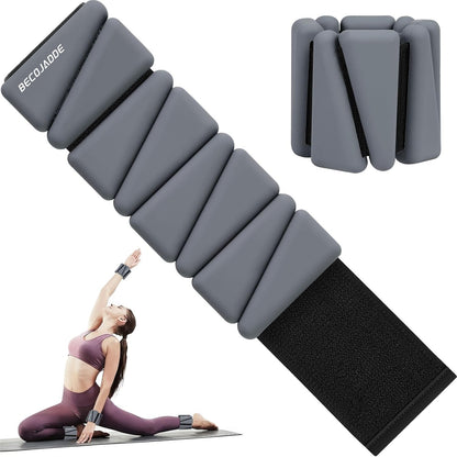 Ankle Weights Set of 2 (1 lb/2 lb/3 lb Each) Adjustable Wrist Weights for Women Men Wearable Arm Leg Weight for Pilates, Running, Walking, Workout, Yoga
