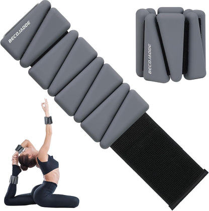 Ankle Weights Set of 2 (1 lb/2 lb/3 lb Each) Adjustable Wrist Weights for Women Men Wearable Arm Leg Weight for Pilates, Running, Walking, Workout, Yoga