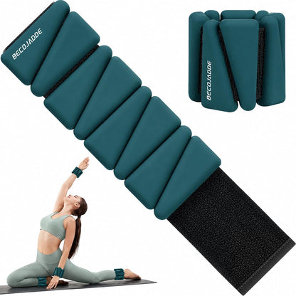 Ankle Weights Set of 2 (1 lb/2 lb/3 lb Each) Adjustable Wrist Weights for Women Men Wearable Arm Leg Weight for Pilates, Running, Walking, Workout, Yoga
