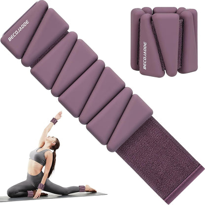 Ankle Weights Set of 2 (1 lb/2 lb/3 lb Each) Adjustable Wrist Weights for Women Men Wearable Arm Leg Weight for Pilates, Running, Walking, Workout, Yoga