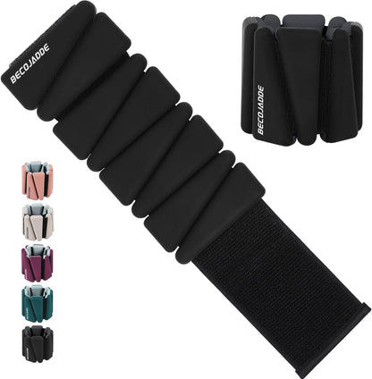 Ankle Weights Set of 2 (1 lb/2 lb/3 lb Each) Adjustable Wrist Weights for Women Men Wearable Arm Leg Weight for Pilates, Running, Walking, Workout, Yoga