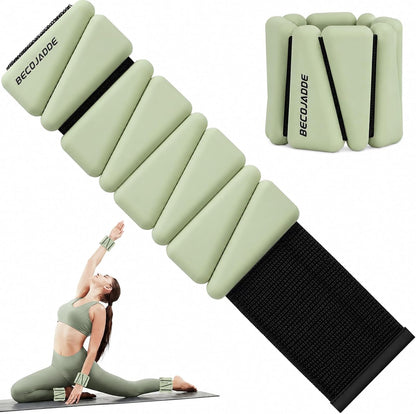 Ankle Weights Set of 2 (1 lb/2 lb/3 lb Each) Adjustable Wrist Weights for Women Men Wearable Arm Leg Weight for Pilates, Running, Walking, Workout, Yoga