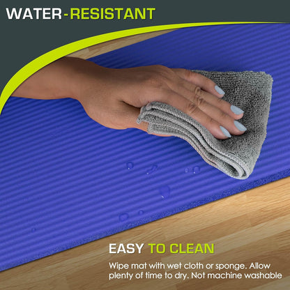 Extra Thick Yoga Knee Pad and Elbow Cushion 15mm (5/8”) Fits Standard Mats for Pain Free Joints in Yoga, Pilates, Floor Workouts