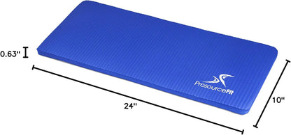 Extra Thick Yoga Knee Pad and Elbow Cushion 15mm (5/8”) Fits Standard Mats for Pain Free Joints in Yoga, Pilates, Floor Workouts