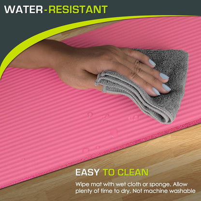 Extra Thick Yoga Knee Pad and Elbow Cushion 15mm (5/8”) Fits Standard Mats for Pain Free Joints in Yoga, Pilates, Floor Workouts