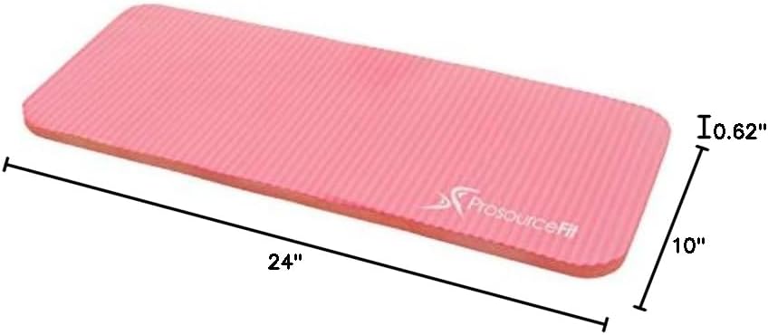 Extra Thick Yoga Knee Pad and Elbow Cushion 15mm (5/8”) Fits Standard Mats for Pain Free Joints in Yoga, Pilates, Floor Workouts