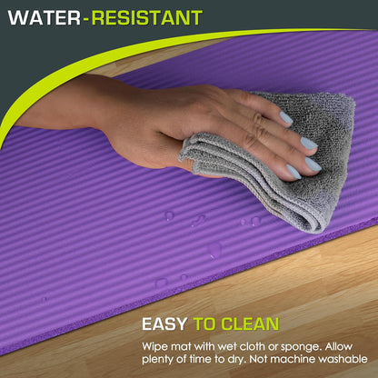 Extra Thick Yoga Knee Pad and Elbow Cushion 15mm (5/8”) Fits Standard Mats for Pain Free Joints in Yoga, Pilates, Floor Workouts