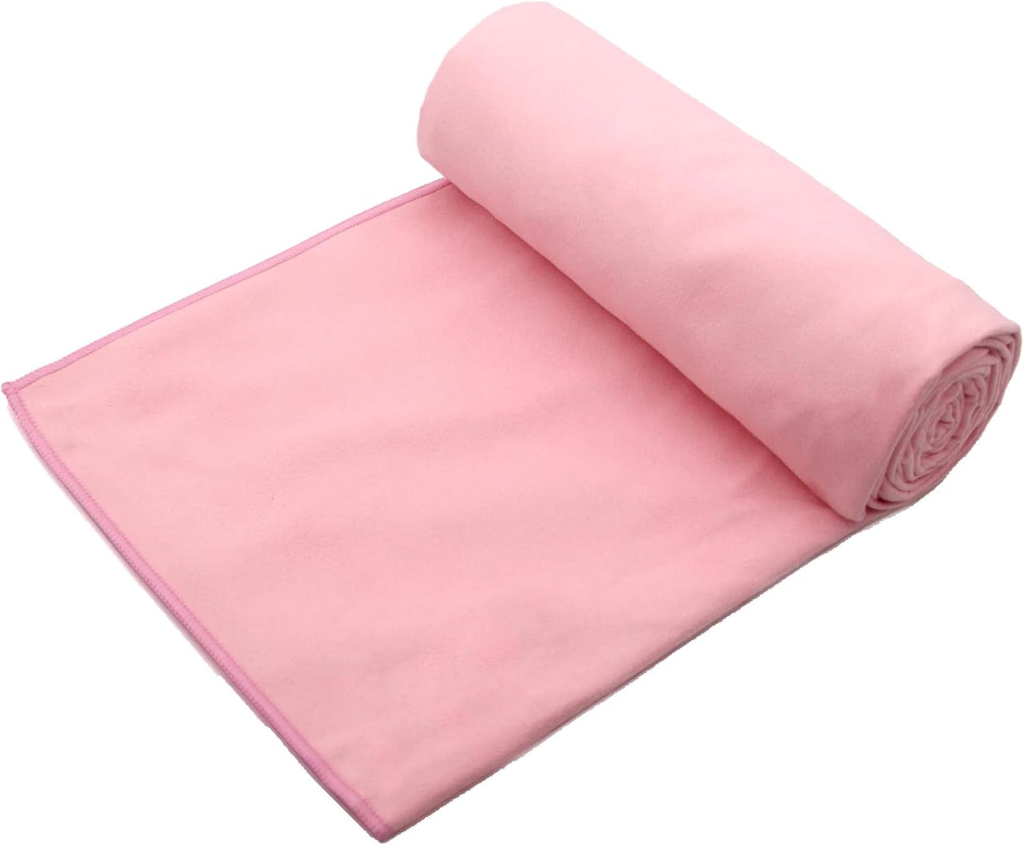 2 Pack Hot Yoga Towel Non Slip Yoga Mat Towel Non-Slip Sweat Absorbent Microfiber Towel for Hot Yoga, Pilates and Workout 72" x 26.5", Purple & Blue/Purple & Green
