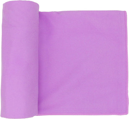 2 Pack Hot Yoga Towel Non Slip Yoga Mat Towel Non-Slip Sweat Absorbent Microfiber Towel for Hot Yoga, Pilates and Workout 72" x 26.5", Purple & Blue/Purple & Green