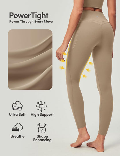 IUGA Compression Leggings with Pockets for Women Tummy Control Leggings No Front Seam Workout High Waist Yoga Pants