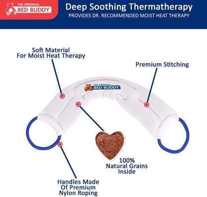 Carex Heat Pad And Cooling Neck Wrap - Microwave Heating Pad For Sore Muscles - Cold Wrap Pack For Aches and Pain