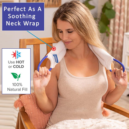 Carex Heat Pad And Cooling Neck Wrap - Microwave Heating Pad For Sore Muscles - Cold Wrap Pack For Aches and Pain