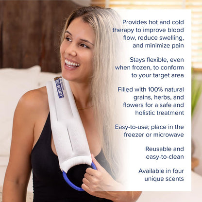 Carex Heat Pad And Cooling Neck Wrap - Microwave Heating Pad For Sore Muscles - Cold Wrap Pack For Aches and Pain
