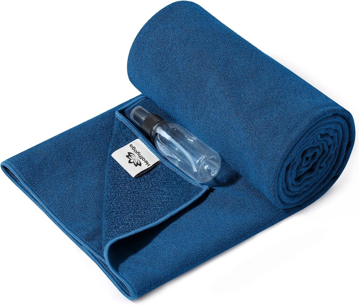 Yoga Mat Towel Non Slip for Hot Yoga Towel with Silicone Grip & Free Spray Bottle, 72"X26" Extra Large Microfiber Yoga Towel for Bikram, Pilates, Fitness