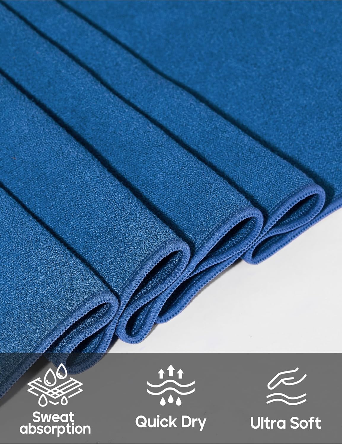 Yoga Mat Towel Non Slip for Hot Yoga Towel with Silicone Grip & Free Spray Bottle, 72"X26" Extra Large Microfiber Yoga Towel for Bikram, Pilates, Fitness
