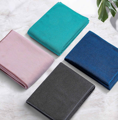Yoga Mat Towel Non Slip for Hot Yoga Towel with Silicone Grip & Free Spray Bottle, 72"X26" Extra Large Microfiber Yoga Towel for Bikram, Pilates, Fitness