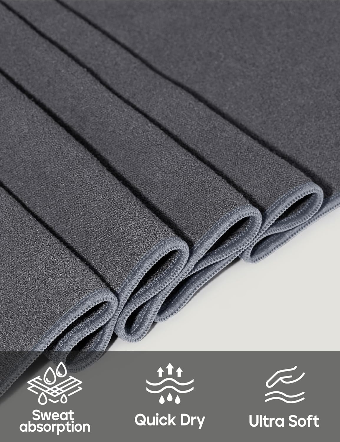 Yoga Mat Towel Non Slip for Hot Yoga Towel with Silicone Grip & Free Spray Bottle, 72"X26" Extra Large Microfiber Yoga Towel for Bikram, Pilates, Fitness