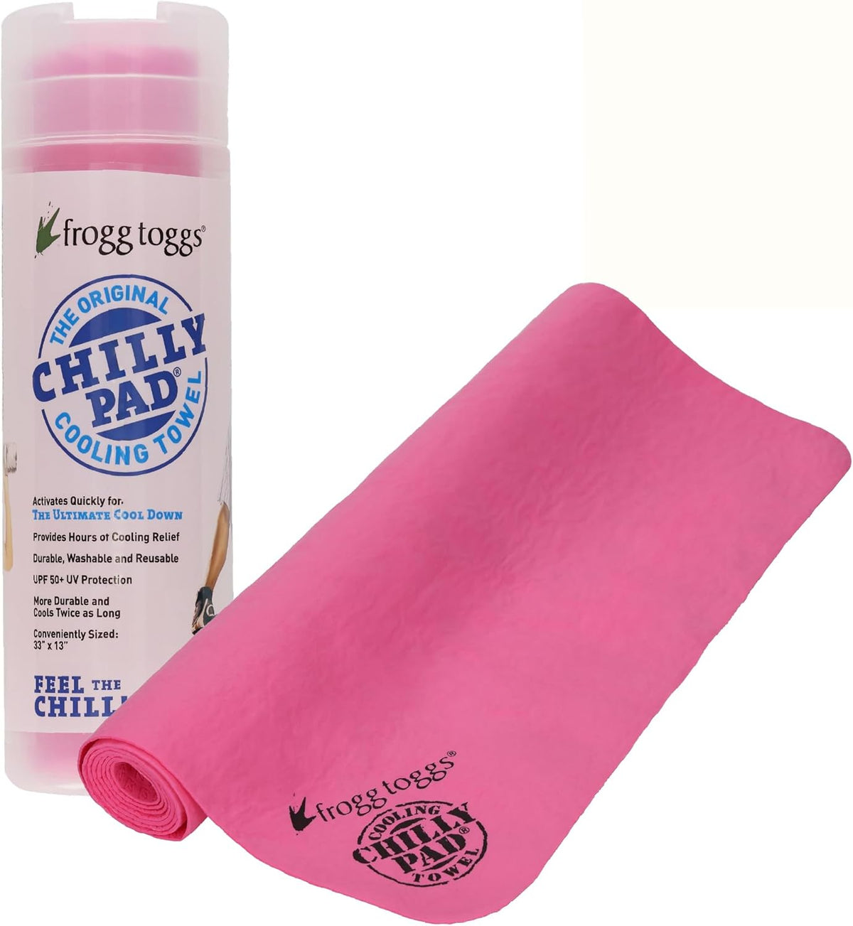 FROGG TOGGS Chilly Pad Cooling Towels for Face and Neck, 33"x13"