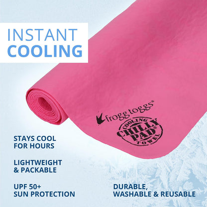 FROGG TOGGS Chilly Pad Cooling Towels for Face and Neck, 33"x13"