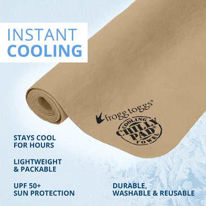 FROGG TOGGS Chilly Pad Cooling Towels for Face and Neck, 33"x13"