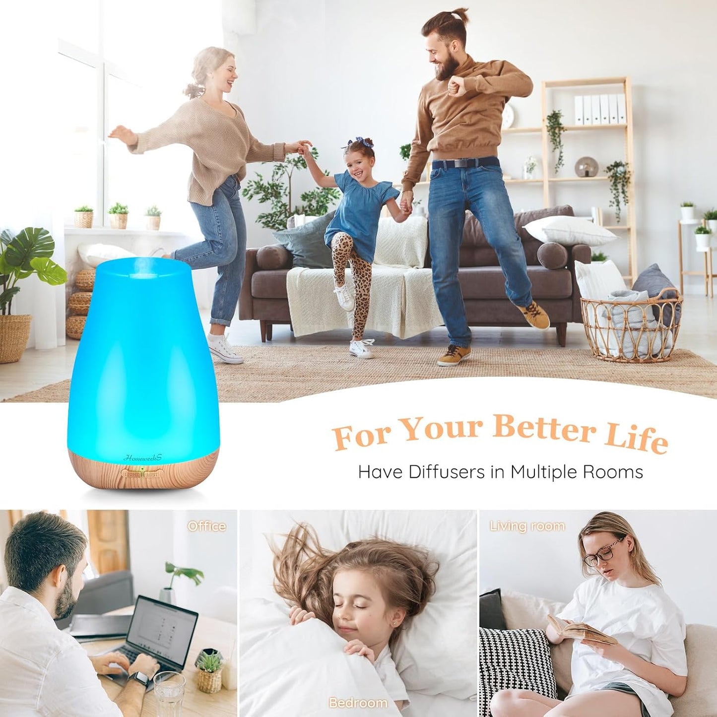 Essential Oil Diffuser for Room 100 ML 1 Pack