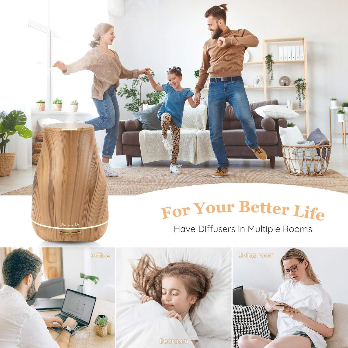 Essential Oil Diffuser for Room 100 ML 1 Pack