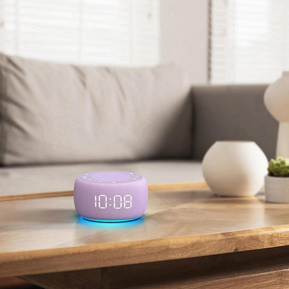 Alarm Clock with Sound Machine for Bedrooms – 2-in-1 White Noise Machine for Sleep, Gentle Wake-Up with Soft Alarm Sounds, Ambient Night Light, Plug-in, Sleep Better, Wake Gently