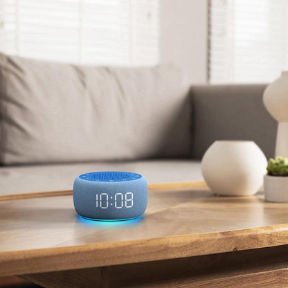 Alarm Clock with Sound Machine for Bedrooms – 2-in-1 White Noise Machine for Sleep, Gentle Wake-Up with Soft Alarm Sounds, Ambient Night Light, Plug-in, Sleep Better, Wake Gently