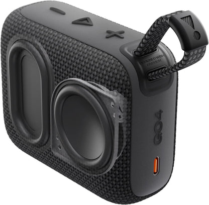 Go 4 - Ultra-Portable, Waterproof and Dustproof Bluetooth Speaker, Big Pro Sound with Punchy bass, 7-Hour Built-in Battery, Made in Part with Recycled Materials (Purple)