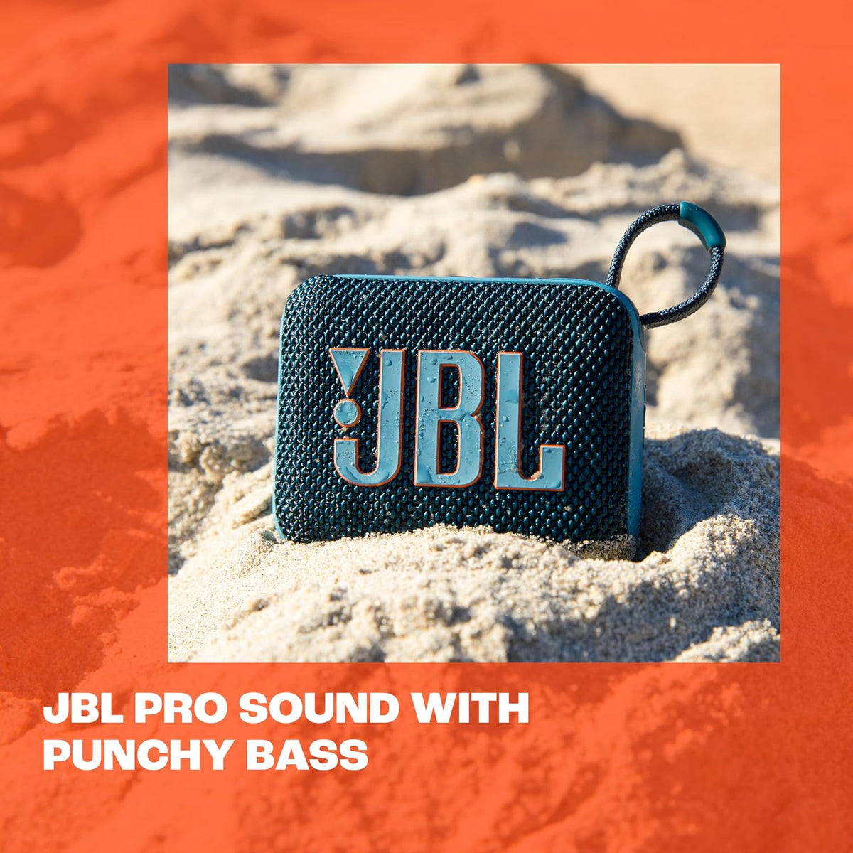 Go 4 - Ultra-Portable, Waterproof and Dustproof Bluetooth Speaker, Big Pro Sound with Punchy bass, 7-Hour Built-in Battery, Made in Part with Recycled Materials (Purple)