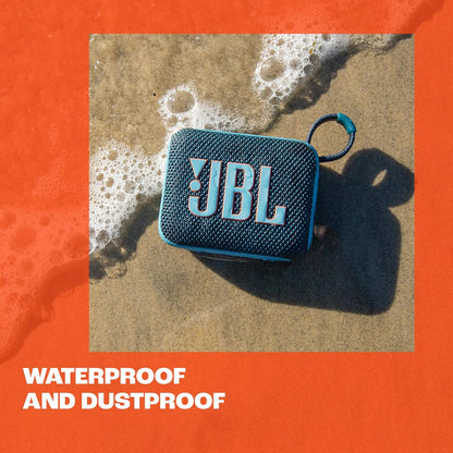 Go 4 - Ultra-Portable, Waterproof and Dustproof Bluetooth Speaker, Big Pro Sound with Punchy bass, 7-Hour Built-in Battery, Made in Part with Recycled Materials (Purple)