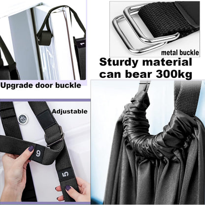 Leg Stretcher Strap, Backbend Training Belt with Door Anchor, Flexibility Trainer Stretching Equipment Assist Stretch Strap for Fitness Gymnastics Dance Aerial Yoga Ballet
