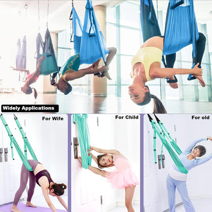 Leg Stretcher Strap, Backbend Training Belt with Door Anchor, Flexibility Trainer Stretching Equipment Assist Stretch Strap for Fitness Gymnastics Dance Aerial Yoga Ballet