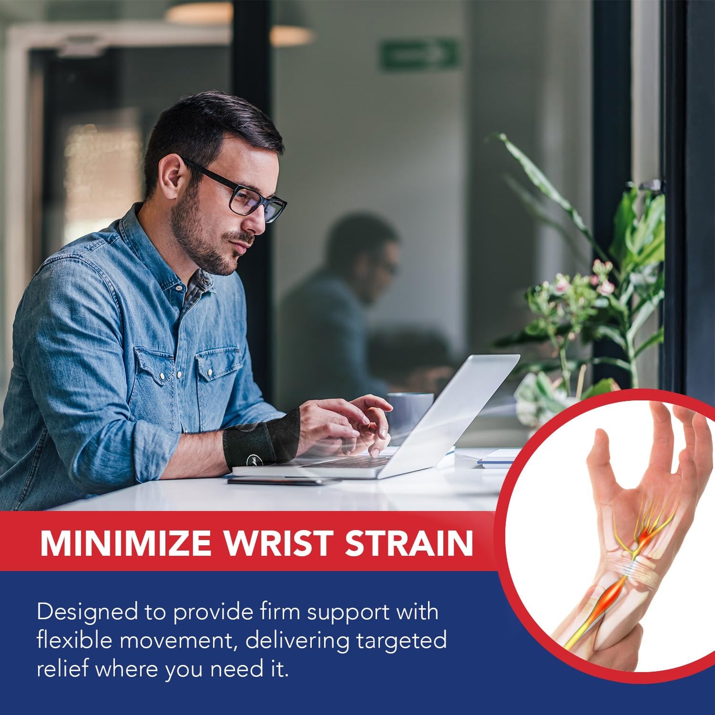 Doctor Developed Wrist Brace - Wrist wrap for Carpal Tunnel Arthritis,Tendonitis, Hand Support - Ideal for Fitness, Weightlifting - Handbook included (Pink (1 Pack)