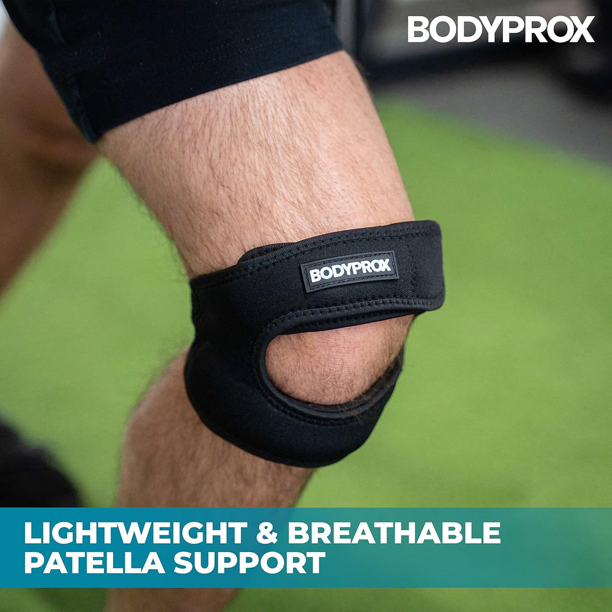 Patellar Tendon Support Strap (Large), Knee Pain Relief Adjustable Neoprene Knee Strap for Running, Arthritis, Jumper, Tennis Injury Recovery