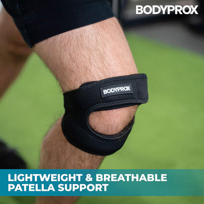 Patellar Tendon Support Strap (Large), Knee Pain Relief Adjustable Neoprene Knee Strap for Running, Arthritis, Jumper, Tennis Injury Recovery