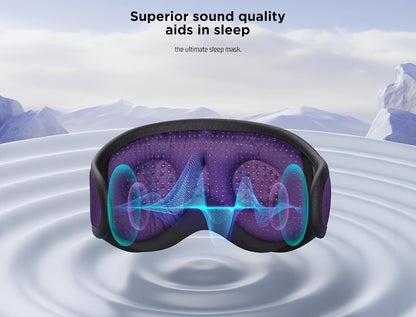 Sleep Headphones, 3D Sleep Mask Bluetooth Wireless Music Eye Mask, Sleeping Headphones for Side Sleepers Sleep Mask with Bluetooth Headphones Ultra-Thin Stereo Speakers Perfect for Sleeping