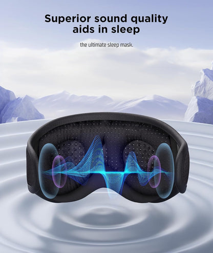 Sleep Headphones, 3D Sleep Mask Bluetooth Wireless Music Eye Mask, Sleeping Headphones for Side Sleepers Sleep Mask with Bluetooth Headphones Ultra-Thin Stereo Speakers Perfect for Sleeping