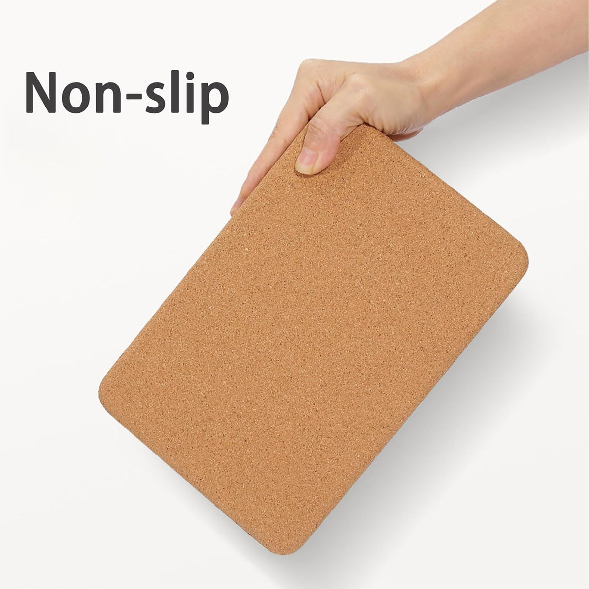 Cork Yoga Block 2 Pack for Pilates, 4'' or 3'' Non-Slip & High Density Blocks for Meditation, Fitness and Stretching, Supportive and Flexibility Brick for Improve Poses Balance