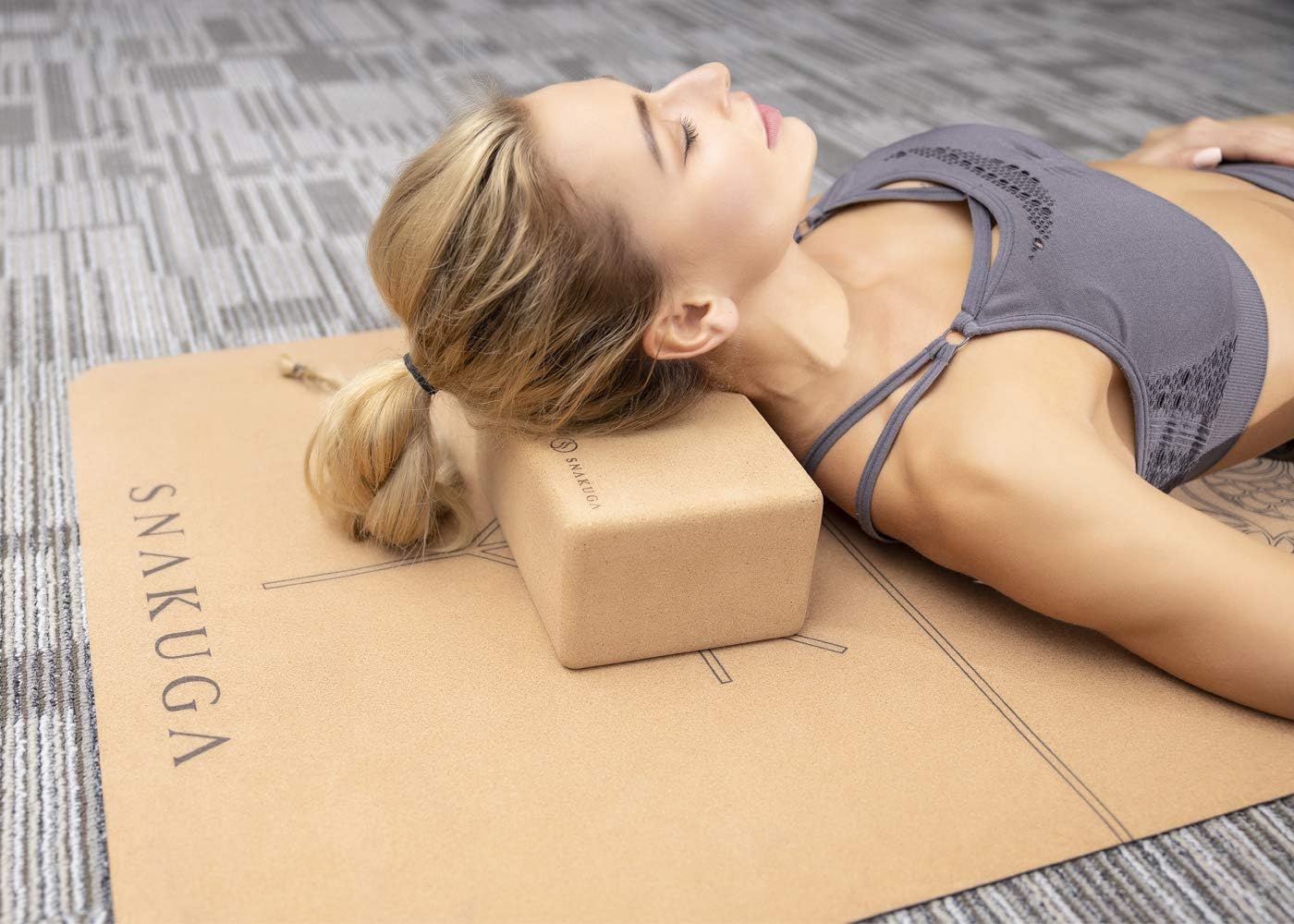 Cork Yoga Block 2 Pack for Pilates, 4'' or 3'' Non-Slip & High Density Blocks for Meditation, Fitness and Stretching, Supportive and Flexibility Brick for Improve Poses Balance