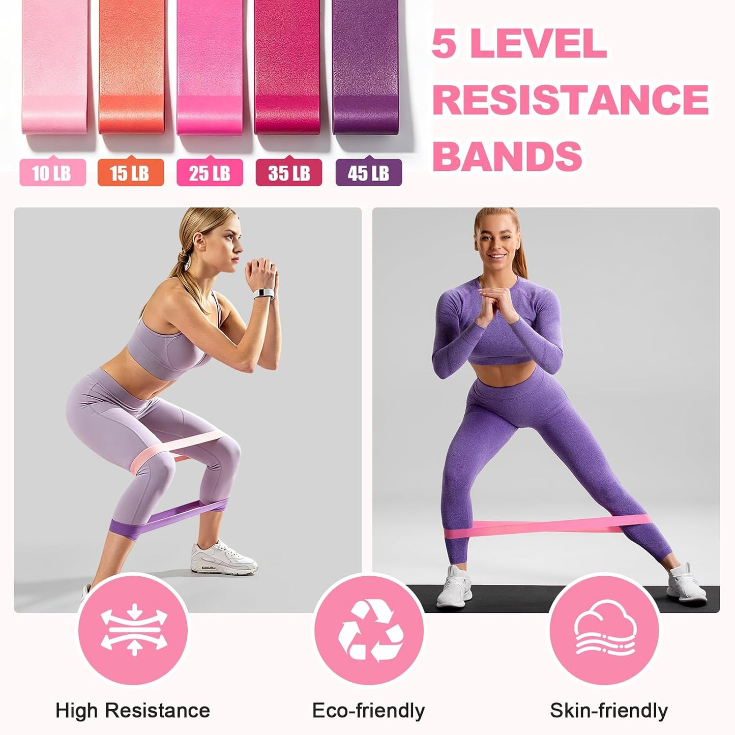 Pilates Ring Set for Home Workout -13'' Pilates Fitness Circle & Ball, Hip Thrust Belt, Resistance Bands, Grip Socks, Bag, Pilates Equipment Kit for Woman, Suitable for Full Body