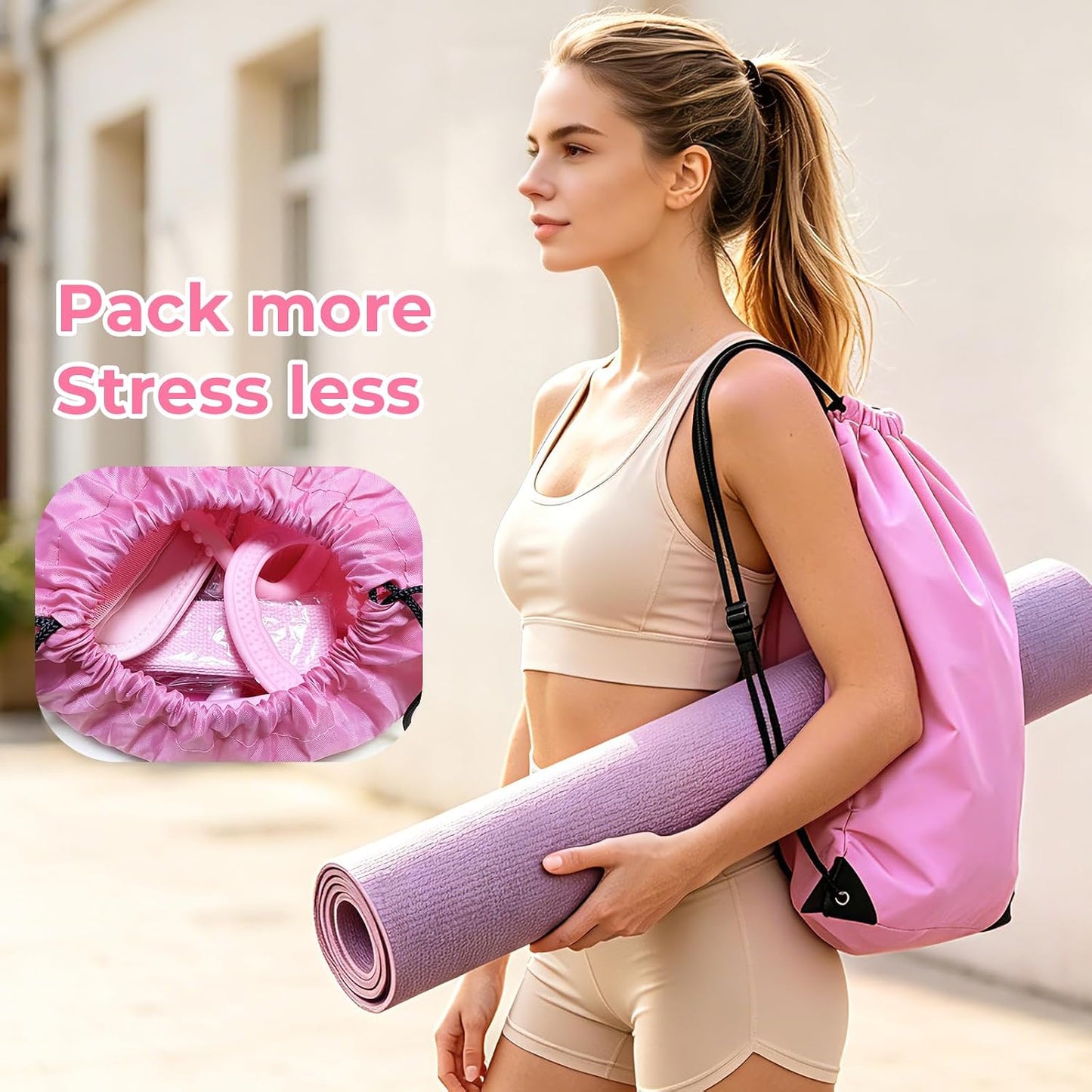 Pilates Ring Set for Home Workout -13'' Pilates Fitness Circle & Ball, Hip Thrust Belt, Resistance Bands, Grip Socks, Bag, Pilates Equipment Kit for Woman, Suitable for Full Body