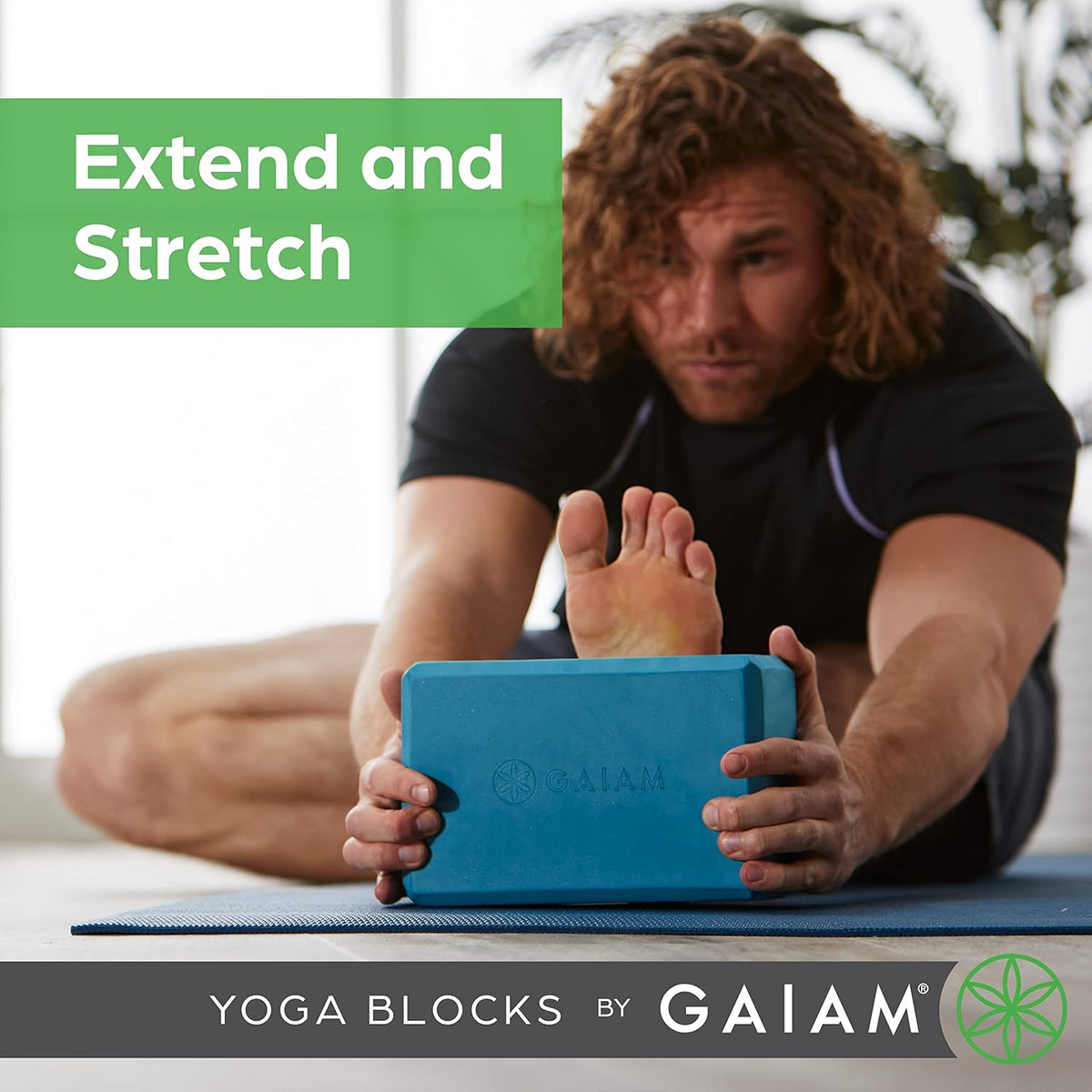Yoga Block - Supportive Latex-Free Eva Foam - Soft Non-Slip Surface with Beveled Edges for Yoga, Pilates, Meditation
